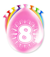 Ballonnen 8 Jaar Hoera 8st